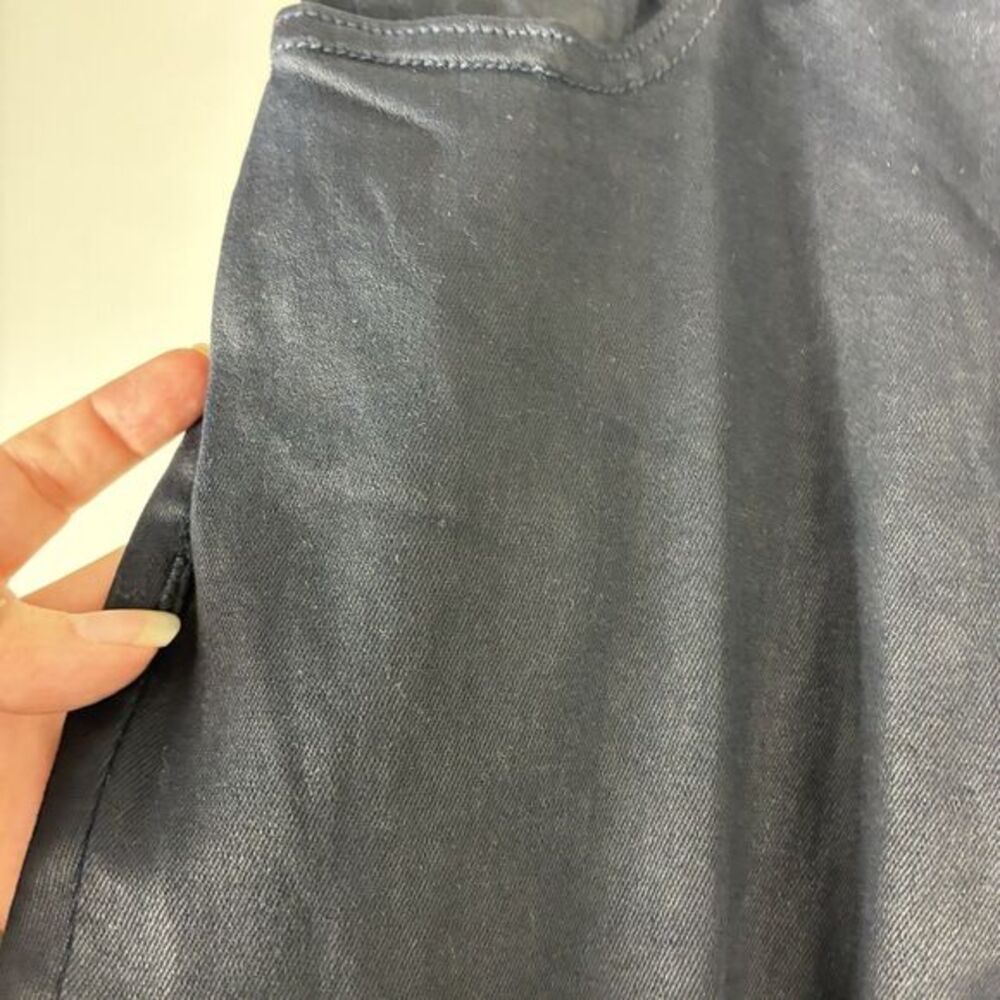 Warp + Weft Women's JFK Skinny Jeans Sz‎ 27 Black Wax Finish Club Concert Party - Picture 3 of 8